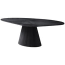  Meridian Gavin 90" Black Oak Veneer Dining Table IMAGE 5