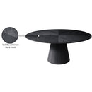  Meridian Gavin 90" Black Oak Veneer Dining Table IMAGE 9