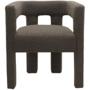  Color_Brown -- Athena Brown Boucle Fabric Upholstered Accent / Dining Chair IMAGE 1