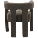  Color_Brown -- Athena Brown Boucle Fabric Upholstered Accent / Dining Chair IMAGE 3