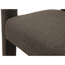  Color_Brown -- Athena Brown Boucle Fabric Upholstered Accent / Dining Chair IMAGE 5