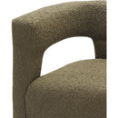  Color_Olive -- Athena Olive Green Boucle Fabric Upholstered Accent / Dining Chair IMAGE 7