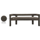  Color_Brown -- Athena Brown Boucle Fabric Upholstered Bench IMAGE 9