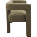  Color_Olive -- Athena Olive Green Boucle Fabric Upholstered Bench IMAGE 4