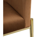  Color_Saddle -- Xavier Saddle Velvet Upholstered Counter Stool IMAGE 7