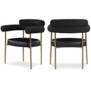  Color_Black/ Brass -- Meridian Blake Arm Chair IMAGE 1