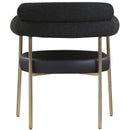  Color_Black/ Brass -- Meridian Blake Arm Chair IMAGE 2