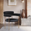  Color_Black/ Brass -- Meridian Blake Arm Chair IMAGE 8