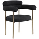  Color_Black/ Brass -- Meridian Blake Arm Chair IMAGE 1