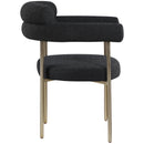 Color_Black/ Brass -- Meridian Blake Arm Chair IMAGE 5