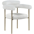  Color_Cream -- Blake Cream Boucle Fabric Upholstered Dining Chair IMAGE 1