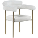  Color_Cream -- Blake Cream Boucle Fabric Upholstered Dining Chair IMAGE 1