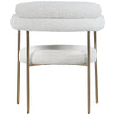  Color_Cream -- Blake Cream Boucle Fabric Upholstered Dining Chair IMAGE 3