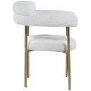  Color_Cream -- Blake Cream Boucle Fabric Upholstered Dining Chair IMAGE 5