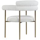  Color_Cream -- Blake Cream Boucle Fabric Upholstered Dining Chair IMAGE 6