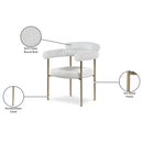  Color_Cream -- Blake Cream Boucle Fabric Upholstered Dining Chair IMAGE 9