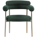  Color_Green -- Blake Green Boucle Fabric Upholstered Dining Chair IMAGE 4
