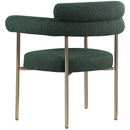  Color_Green -- Blake Green Boucle Fabric Upholstered Dining Chair IMAGE 6