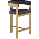 Color_Black/ Gold -- Meridian Romeo Counter Height Stool IMAGE 3