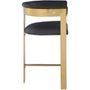  Color_Black/ Gold -- Meridian Romeo Counter Height Stool IMAGE 4