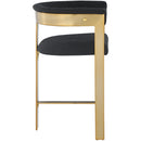  Color_Black/ Gold -- Meridian Romeo Counter Height Stool IMAGE 4