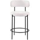 Meridian Beacon Cream Boucle Fabric Stool IMAGE 4