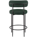  Color_Green -- Beacon Green Boucle Fabric Upholstered Counter Stool IMAGE 5