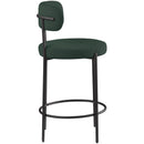  Color_Green -- Beacon Green Boucle Fabric Upholstered Counter Stool IMAGE 6