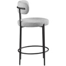  Color_Grey -- Beacon Grey Boucle Fabric Upholstered Counter Stool IMAGE 6