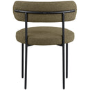  Color_Olive -- Beacon Olive Green Boucle Fabric Upholstered Dining Chair IMAGE 2