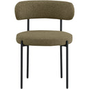  Color_Olive -- Beacon Olive Green Boucle Fabric Upholstered Dining Chair IMAGE 4