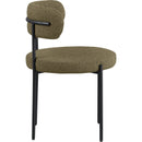  Color_Olive -- Beacon Olive Green Boucle Fabric Upholstered Dining Chair IMAGE 5