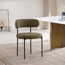  Color_Olive -- Beacon Olive Green Boucle Fabric Upholstered Dining Chair IMAGE 8