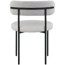  Color_Taupe -- Beacon Taupe Vegan Leather And Boucle Fabric Upholstered Dining Chair IMAGE 2