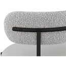 Meridian Beacon Taupe Vegan Leather and Boucle Fabric Dining Chair IMAGE 7