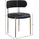  Color_Black/ Brass -- Meridian Beacon Dining Chair IMAGE 9