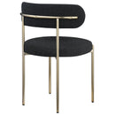  Color_Black/ Brass -- Meridian Beacon Dining Chair IMAGE 6