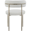  Color_Cream -- Beacon Cream Boucle Fabric Upholstered Dining Chair IMAGE 3