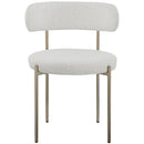  Color_Cream -- Beacon Cream Boucle Fabric Upholstered Dining Chair IMAGE 4