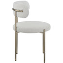  Color_Cream -- Beacon Cream Boucle Fabric Upholstered Dining Chair IMAGE 5