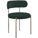  Color_Green -- Beacon Green Boucle Fabric Upholstered Dining Chair IMAGE 1