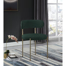 Meridian Beacon Green Boucle Fabric Dining Chair IMAGE 2