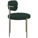  Color_Green -- Beacon Green Boucle Fabric Upholstered Dining Chair IMAGE 5