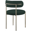  Color_Green -- Beacon Green Boucle Fabric Upholstered Dining Chair IMAGE 6