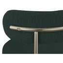  Color_Green -- Beacon Green Boucle Fabric Upholstered Dining Chair IMAGE 7