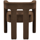  Color_Brown -- Athena Brown Velvet Upholstered Dining Chair IMAGE 3
