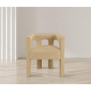  Color_Camel -- Athena Camel Velvet Upholstered Dining Chair IMAGE 2
