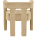 Meridian Athena Camel Velvet Dining Chair IMAGE 3