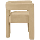 Color_Camel -- Athena Camel Velvet Upholstered Dining Chair IMAGE 6