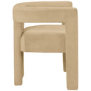 Meridian Athena Camel Velvet Dining Chair IMAGE 6